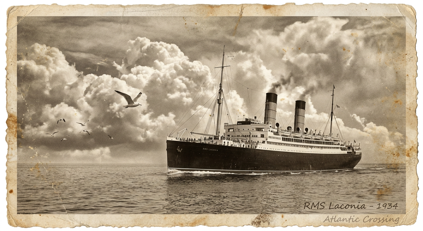Vintage photo of the Lurline ocean liner